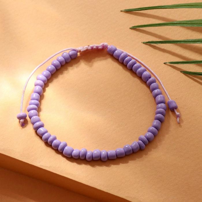 Браслет летний "Бисер" тренд минимал, цвет сиреневый, 18см
Браслет летний "Бисер" тренд минимал, цвет сиреневый, 18см