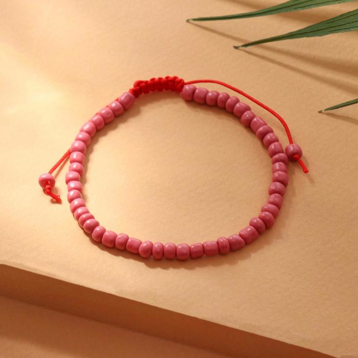 Браслет летний "Бисер" тренд минимал, цвет малиновый, 18см
Браслет летний "Бисер" тренд минимал, цвет малиновый, 18см