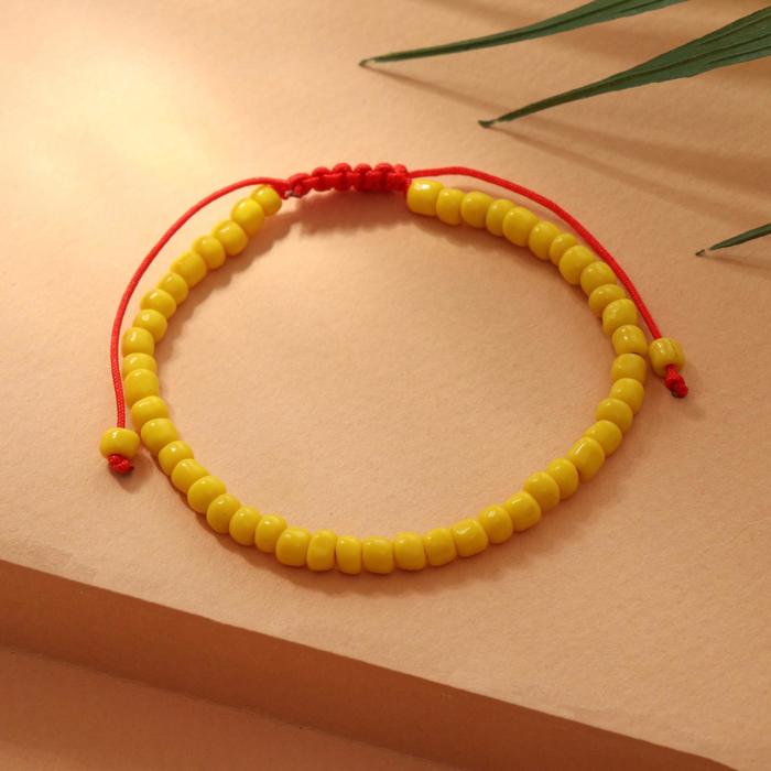 Браслет летний "Бисер" тренд минимал, цвет жёлтый, 18см
Браслет летний "Бисер" тренд минимал, цвет жёлтый, 18см