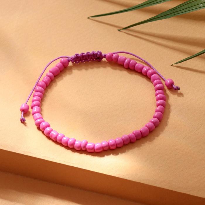 Браслет летний "Бисер" тренд минимал, цвет неоново-розовый, 18см
Браслет летний "Бисер" тренд минимал, цвет неоново-розовый, 18см