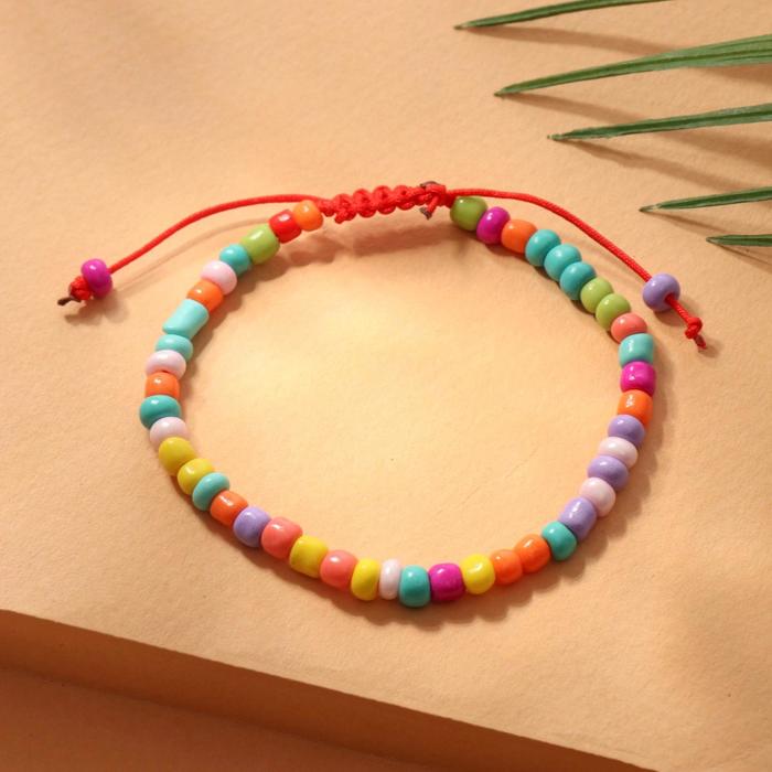 Браслет "Бисер" тренд минимал, цветной, 18см
Браслет "Бисер" тренд минимал, цветной, 18см