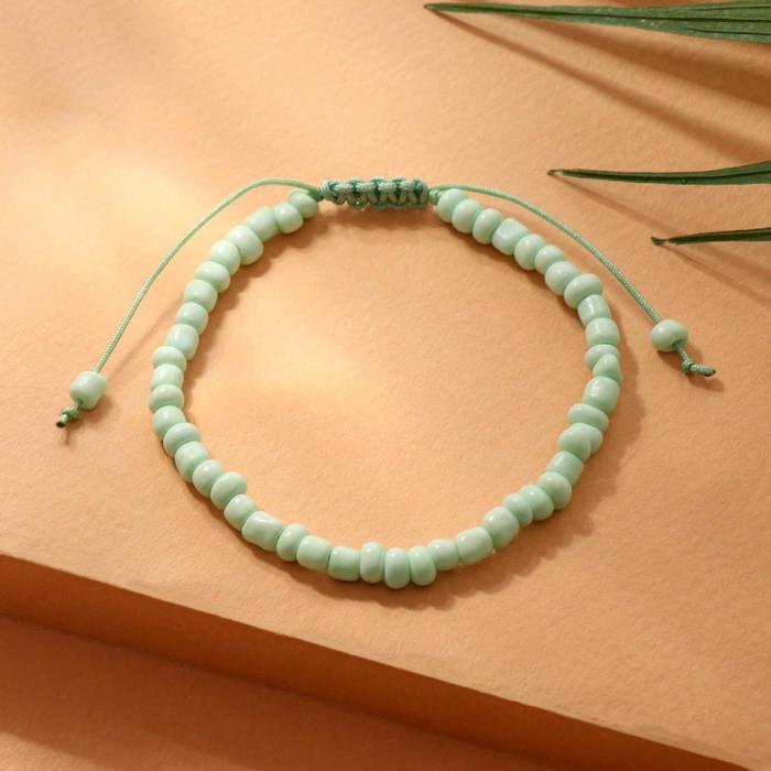 Браслет летний "Бисер" тренд минимал, цвет светло-зелёный, 18см
Браслет летний "Бисер" тренд минимал, цвет светло-зелёный, 18см