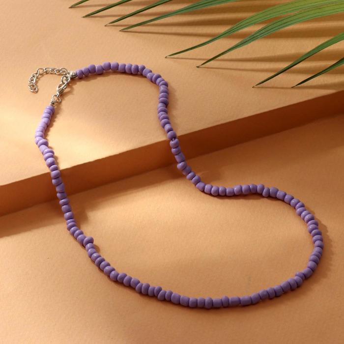 Колье "Бисер" тренд минимал, цвет сиреневый, 40 см
Колье "Бисер" тренд минимал, цвет сиреневый, 40 см