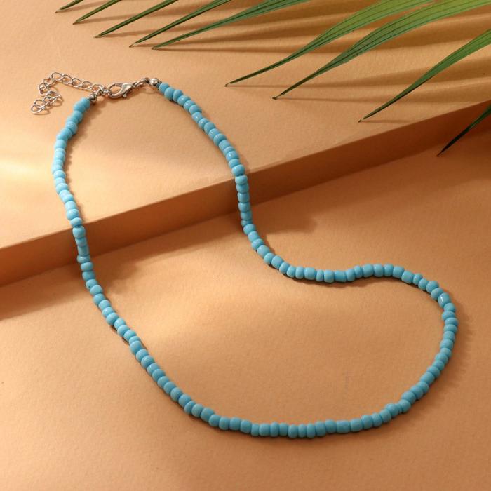 Колье "Бисер" тренд минимал, цвет голубой, 40 см
Колье "Бисер" тренд минимал, цвет голубой, 40 см