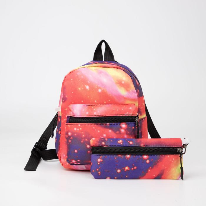 Рюкзак детский, отдел на молнии, наружный карман, с кошельком, цвет розовый, «Космос»
Рюкзак детский, отдел на молнии, наружный карман, с кошельком, цвет розовый, «Космос»