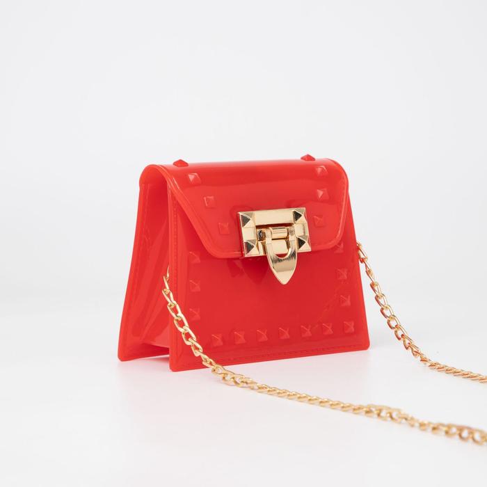 Сумка детская, отдел на клапане, длинная цепь, цвет красный
Сумка детская, отдел на клапане, длинная цепь, цвет красный