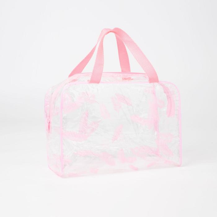 фото Косметичка, отдел на молнии, цвет розовый