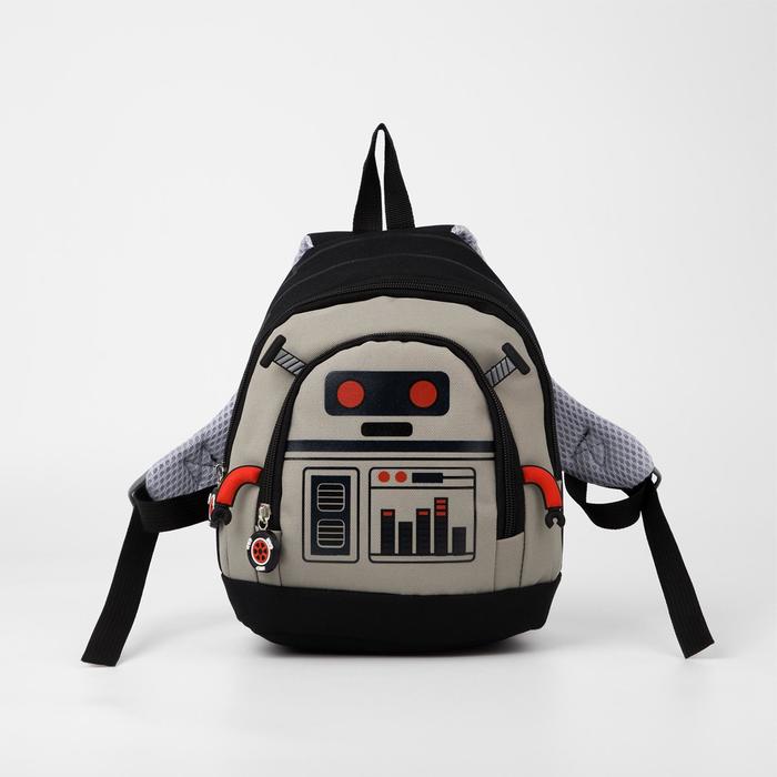 Рюкзак детский, 2 отдела на молниях, цвет чёрный, «Робот»
Рюкзак детский, 2 отдела на молниях, цвет чёрный, «Робот»