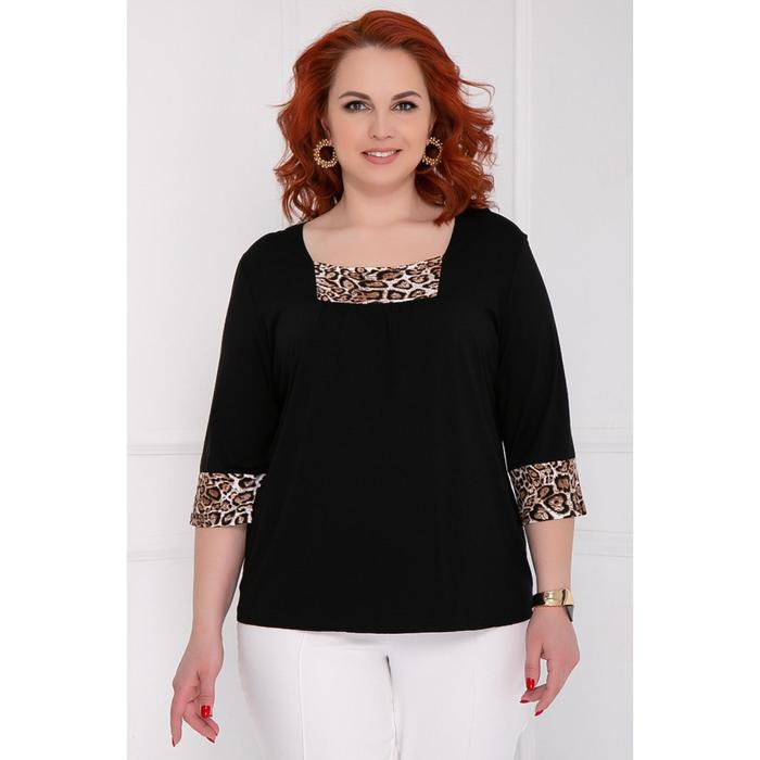 Блузка женская «Лезетто блэк», размер 48 
Блузка женская «Лезетто блэк», размер 48