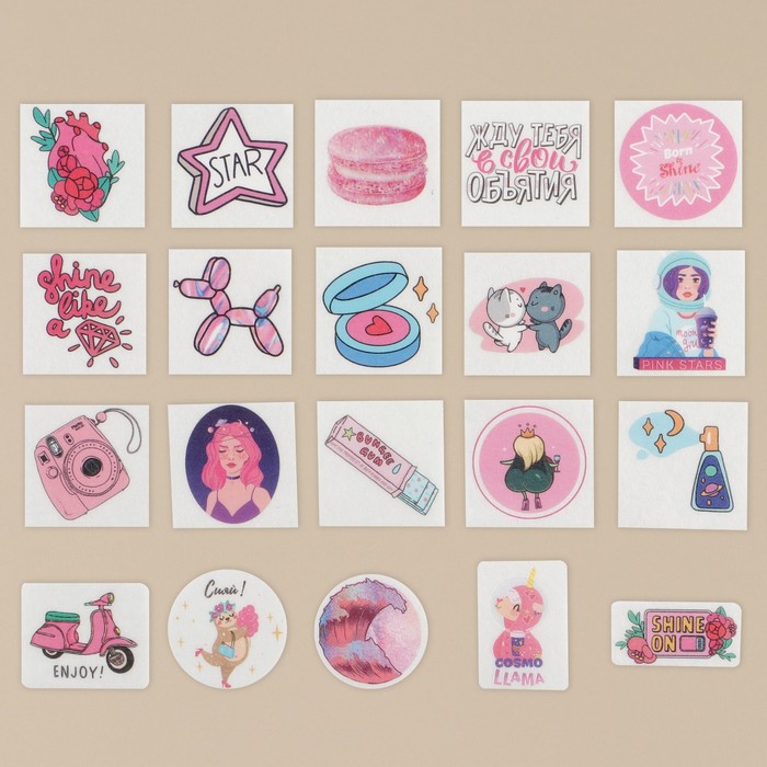 Наклейки на кальке Girls Power, 40 шт.
Наклейки на кальке Girls Power, 40 шт.