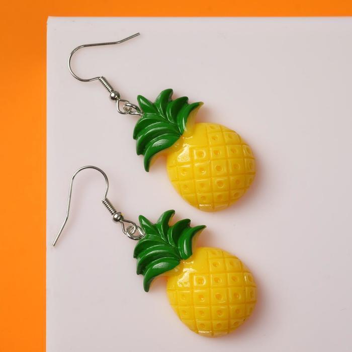 Серьги ассорти "Вкусняшки" ананасик, цвет жёлто-зелёный в серебре
Серьги ассорти "Вкусняшки" ананасик, цвет жёлто-зелёный в серебре
