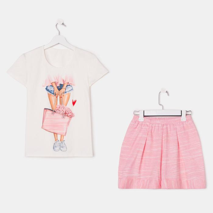 Комплект женский (футболка, шорты) цвет светло-розовый, размер 54
Комплект женский (футболка, шорты) цвет светло-розовый, размер 54