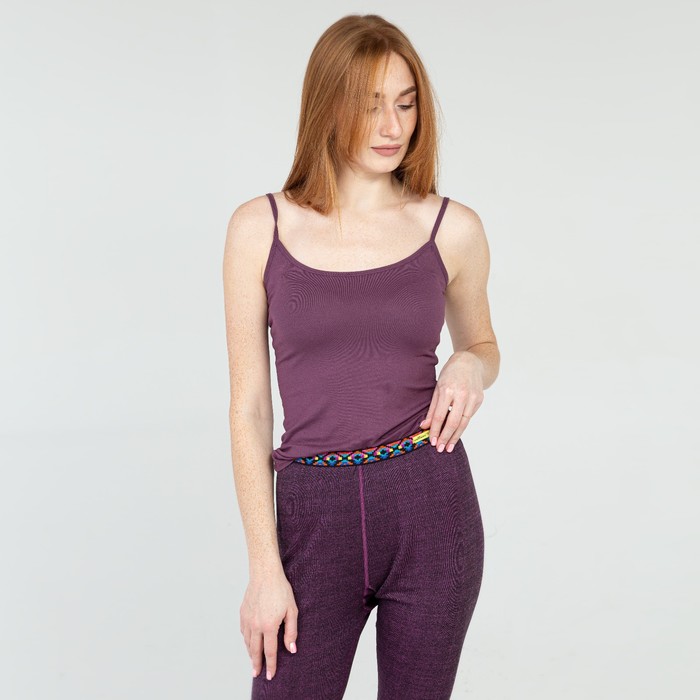 Майка женская, цвет тёмно-лиловый, размер 52
Майка женская, цвет тёмно-лиловый, размер 52