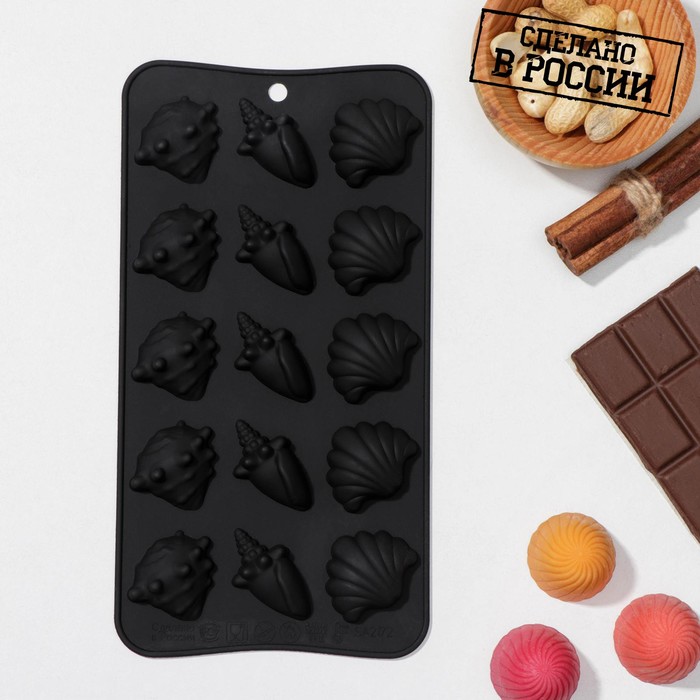 Форма для шоколада «Шоколадные Ракушки», 20×10,5 см
Форма для шоколада «Шоколадные Ракушки», 20×10,5 см