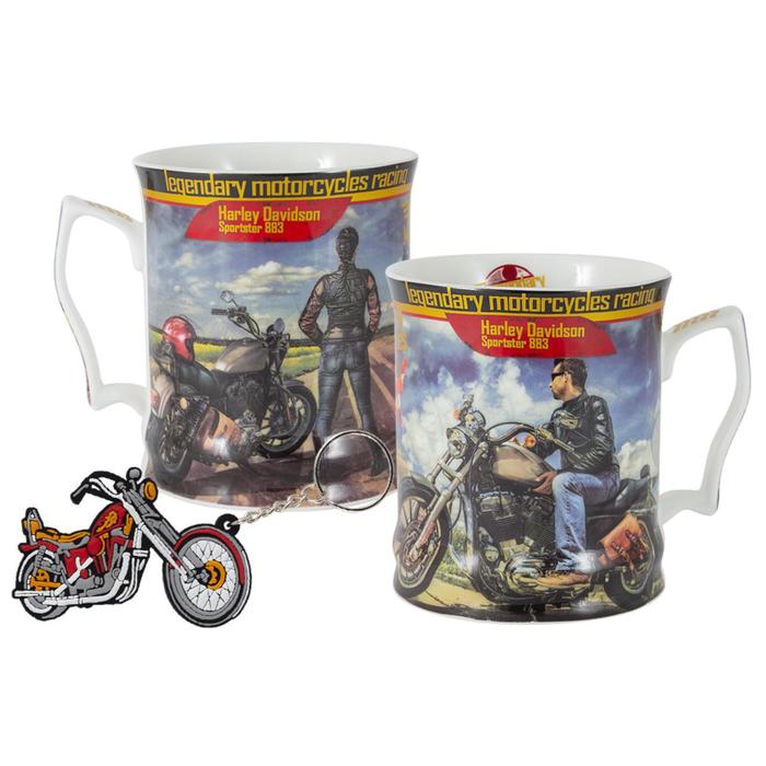 Кружка «Юноша на мотоцикле Харлей - Дэвидсон Спортстер 883», 0.5 л 
Кружка «Юноша на мотоцикле Харлей - Дэвидсон Спортстер 883», 0.5 л