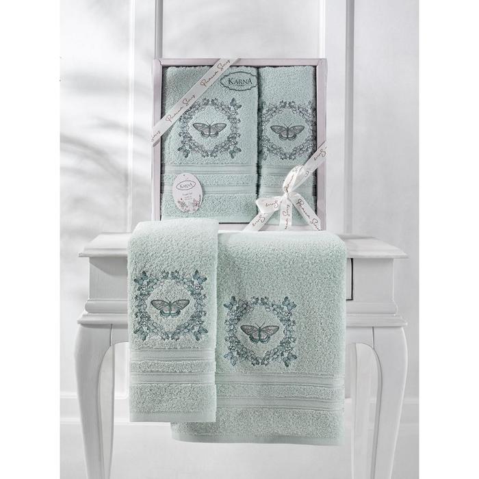 Комплект махровых полотенец Maria, размер 50x90 см, 70x140 см, цвет ментол
Комплект махровых полотенец Maria, размер 50x90 см, 70x140 см, цвет ментол