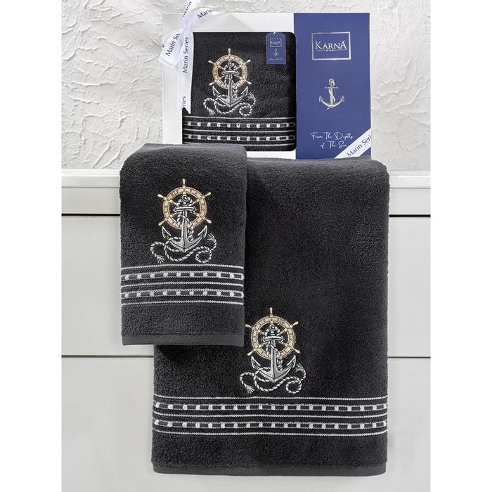 Комплект махровых полотенец Marin, размер 50x90 см, 70x140 см, цвет антрацит
Комплект махровых полотенец Marin, размер 50x90 см, 70x140 см, цвет антрацит
