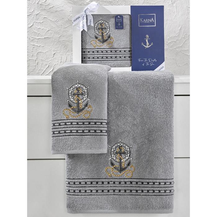 Комплект махровых полотенец Marin, размер 50x90 см, 70x140 см, цвет серый
Комплект махровых полотенец Marin, размер 50x90 см, 70x140 см, цвет серый