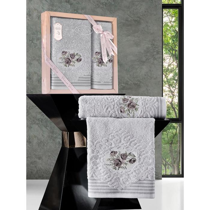 Комплект махровых полотенец Stella, размер 50x90 см, 70x140 см, цвет светло-серый
Комплект махровых полотенец Stella, размер 50x90 см, 70x140 см, цвет светло-серый