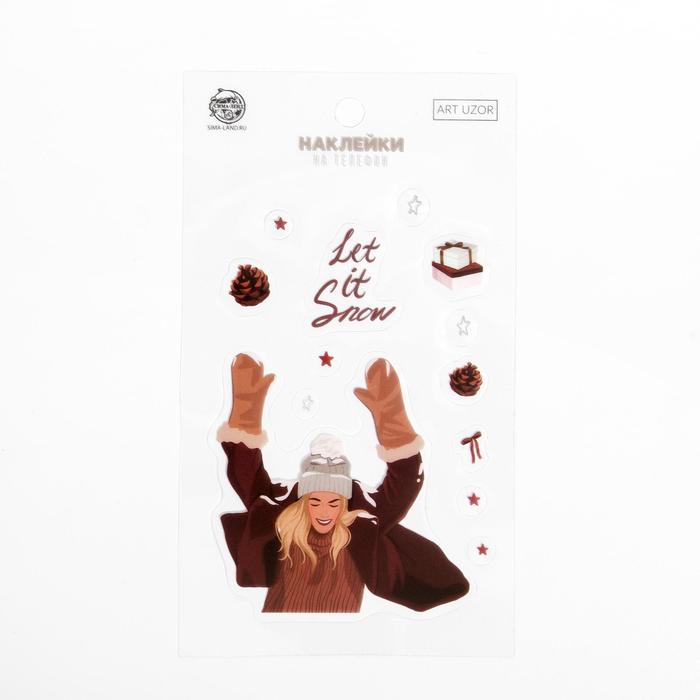 Наклейки на телефон Let it snow, 8 × 14 см
Наклейки на телефон Let it snow, 8 × 14 см