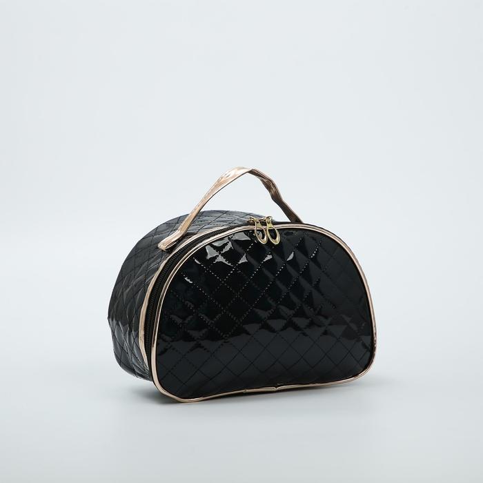 Косметичка на молнии, цвет чёрный
Косметичка на молнии, цвет чёрный