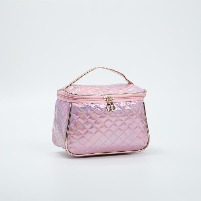 Косметичка-сундук, отдел на молнии, цвет розовый
Косметичка-сундук, отдел на молнии, цвет розовый