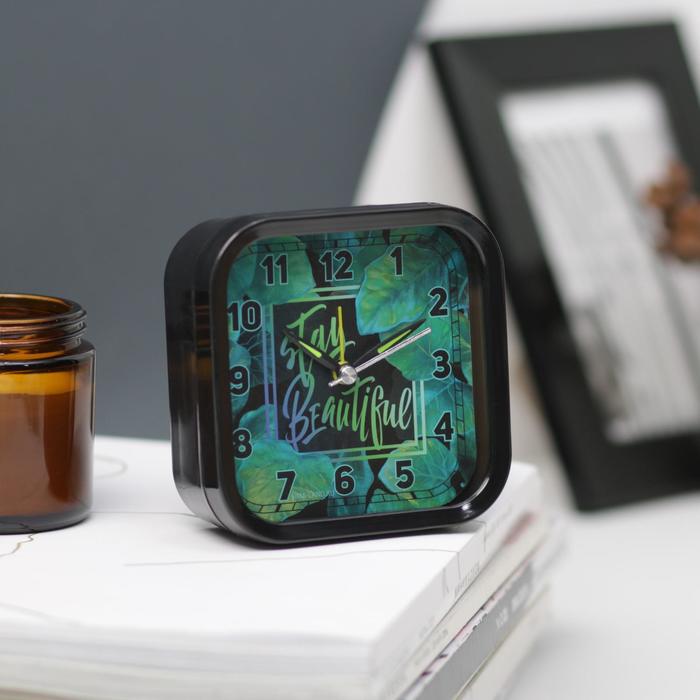 Будильник пластиковый Stay beautiful 
Будильник пластиковый Stay beautiful