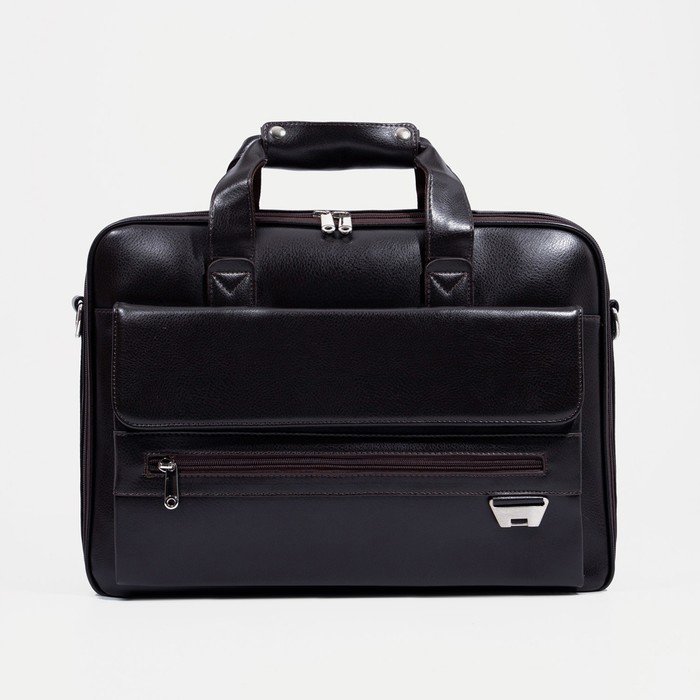 Сумка деловая, 2 отдела на молниях, 3 наружных кармана, длинный ремень, цвет коричневый
Сумка деловая, 2 отдела на молниях, 3 наружных кармана, длинный ремень, цвет коричневый