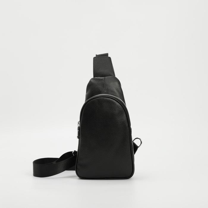 Сумка-слинг, 2 отдела на молниях, дышащая спинка, цвет чёрный
Сумка-слинг, 2 отдела на молниях, дышащая спинка, цвет чёрный