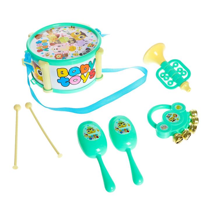 Набор музыкальных инструментов «Весёлая музыка», 7 предметов, МИКС
Набор музыкальных инструментов «Весёлая музыка», 7 предметов, МИКС