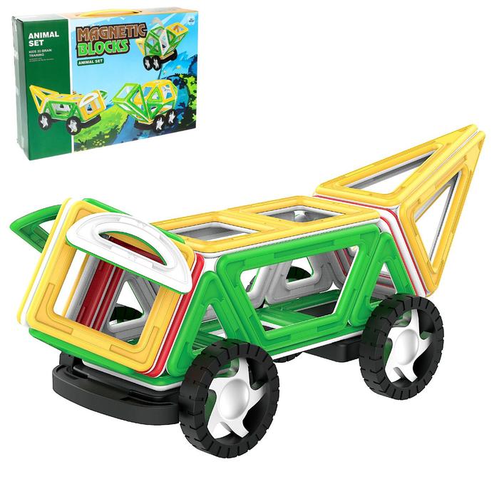 Магнитный конструктор «Машинка», 56 деталей
Магнитный конструктор «Машинка», 56 деталей