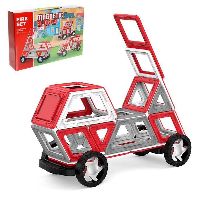 Магнитный конструктор «Машинка», 57 деталей
Магнитный конструктор «Машинка», 57 деталей