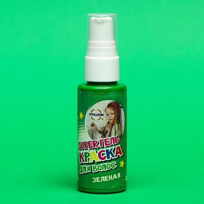 Гель-краска для волос VITA UDIN, зелёная, 50 мл
Гель-краска для волос VITA UDIN, зелёная, 50 мл