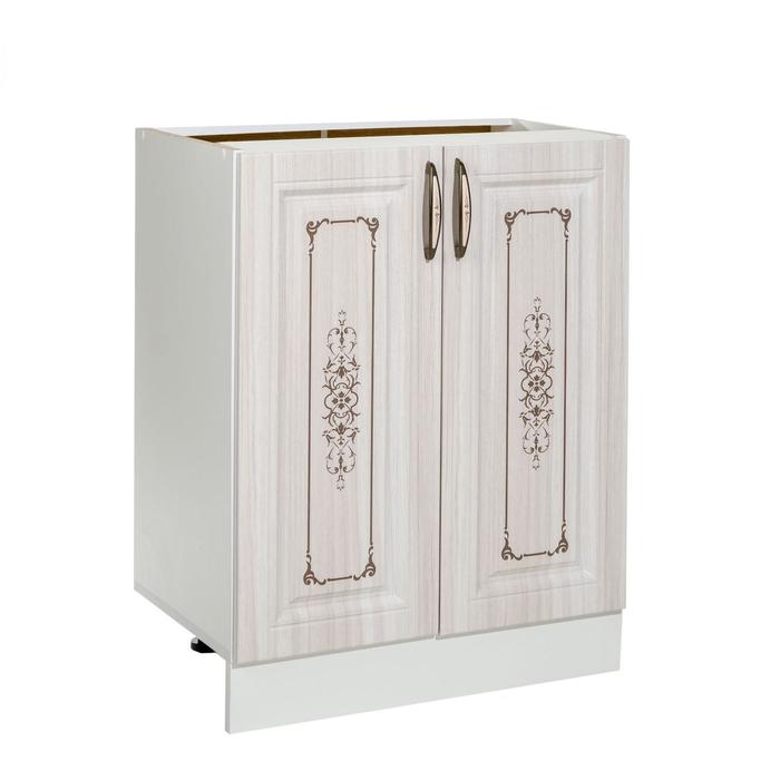 Шкаф напольный Велес двухдверный 600х446х820 белый/сандал белый
Шкаф напольный Велес двухдверный 600х446х820 белый/сандал белый