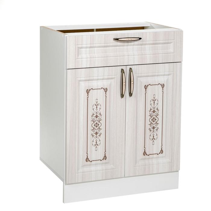 Шкаф напольный Велес с ящиком 600х446х820 белый/сандал белый
Шкаф напольный Велес с ящиком 600х446х820 белый/сандал белый