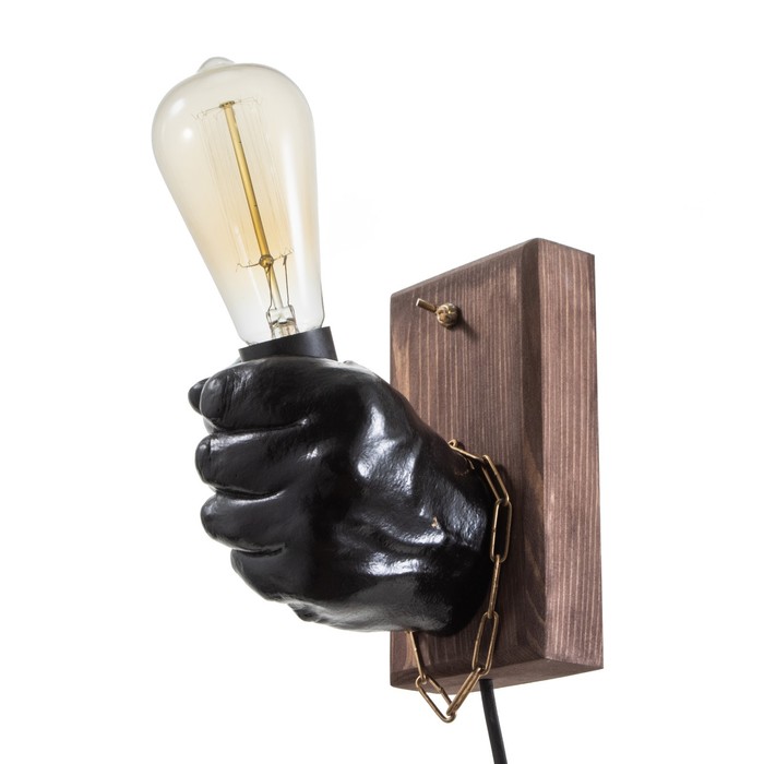 Бра "Левая рука кулак" E27 60Вт черный 18х18х10 см
Бра "Левая рука кулак" E27 60Вт черный 18х18х10 см