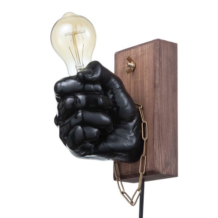 Бра "Правая рука кулак" E27 60Вт черный 18х18х10 см
Бра "Правая рука кулак" E27 60Вт черный 18х18х10 см