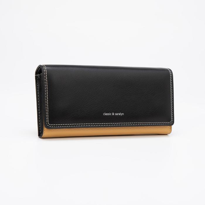 Кошелёк на магнитах, цвет чёрный/жёлтый 
Кошелёк на магнитах, цвет чёрный/жёлтый