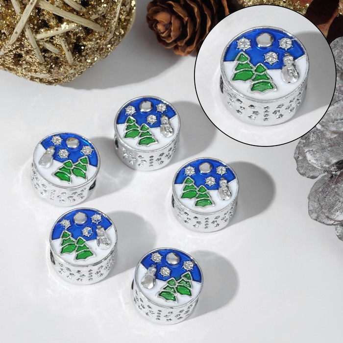 Талисман "Новогодняя сказка", цветной в серебре
Талисман "Новогодняя сказка", цветной в серебре