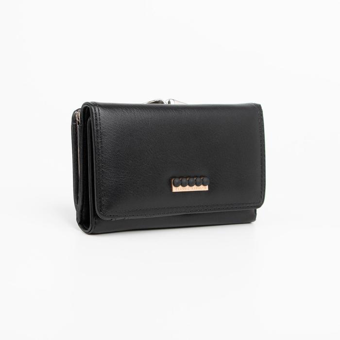 Кошелёк на кнопке, цвет чёрный
Кошелёк на кнопке, цвет чёрный