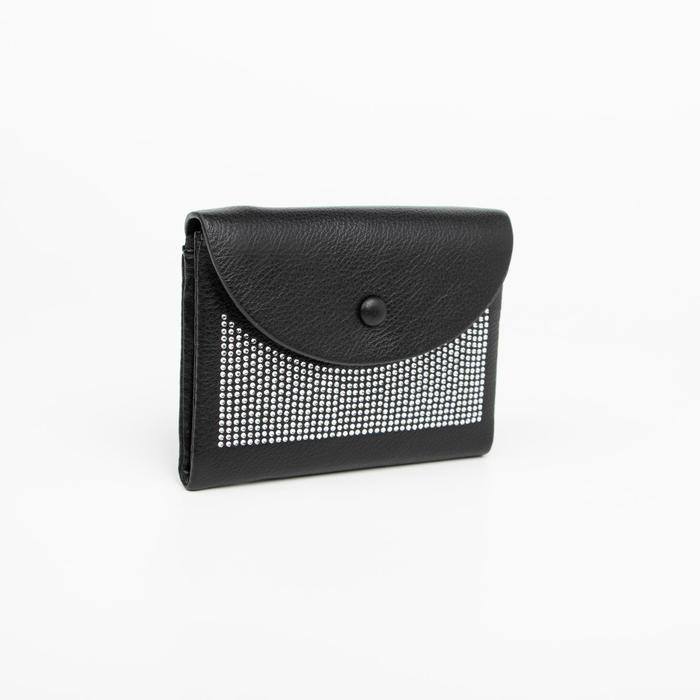 Кошелёк на кнопке, цвет чёрный
Кошелёк на кнопке, цвет чёрный