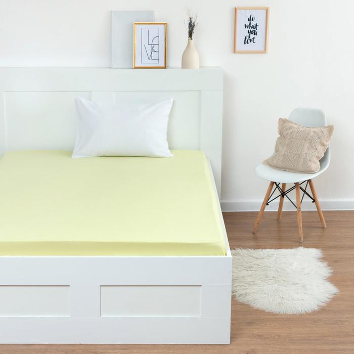 Трикотажная простынь на резинке 140х200х25см, лимонный кулирка
Трикотажная простынь на резинке 140х200х25см, лимонный кулирка