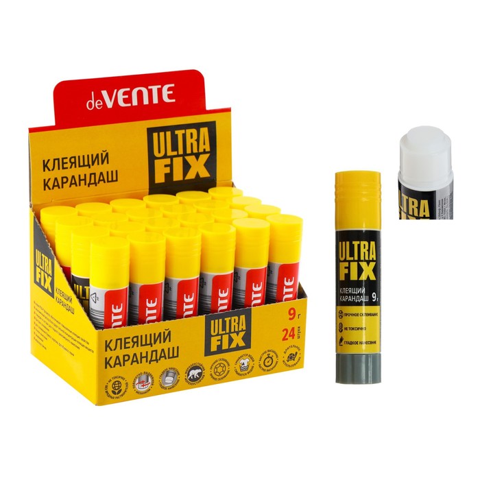 Клей-карандаш PVA-P 9 г, deVENTE Ultra Fix (сильная фиксация)
Клей-карандаш PVA-P 9 г, deVENTE Ultra Fix (сильная фиксация)