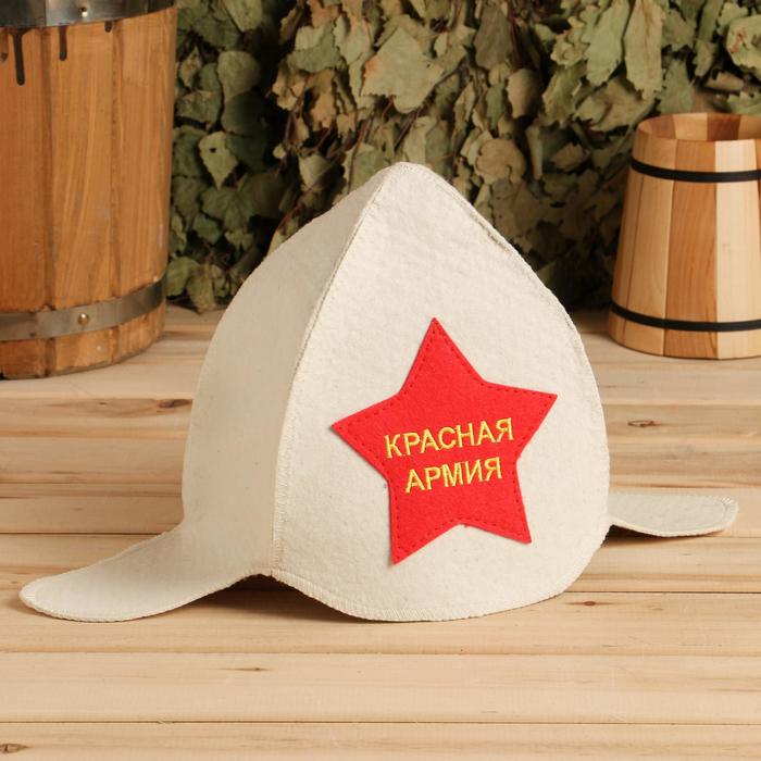 Шапка для бани "Буденовка. Красная Армия" светлая
Шапка для бани "Буденовка. Красная Армия" светлая