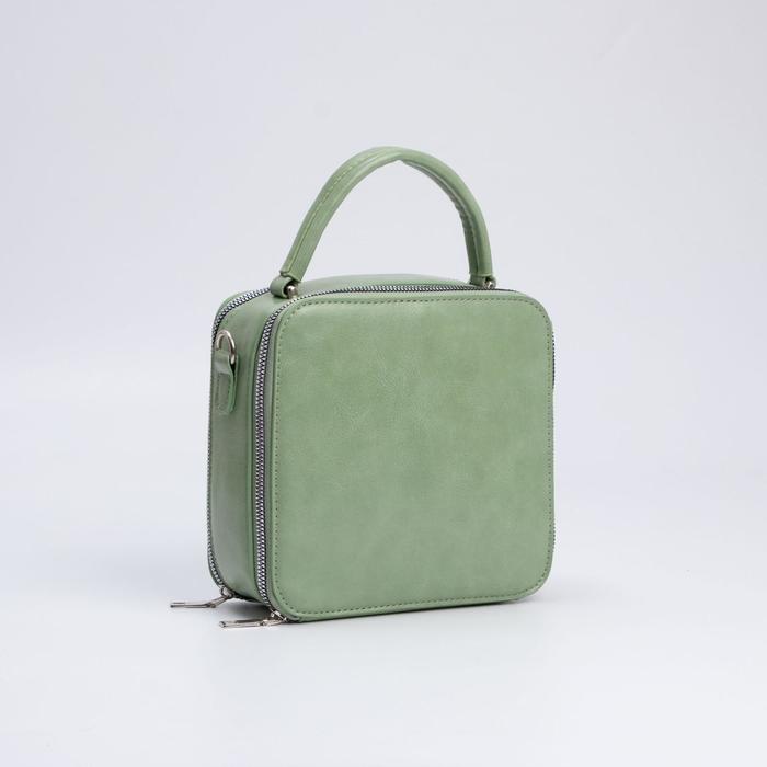 Кросс-боди, 2 отдела на молнии, наружный карман, длинный ремень, цвет зелёный
Кросс-боди, 2 отдела на молнии, наружный карман, длинный ремень, цвет зелёный