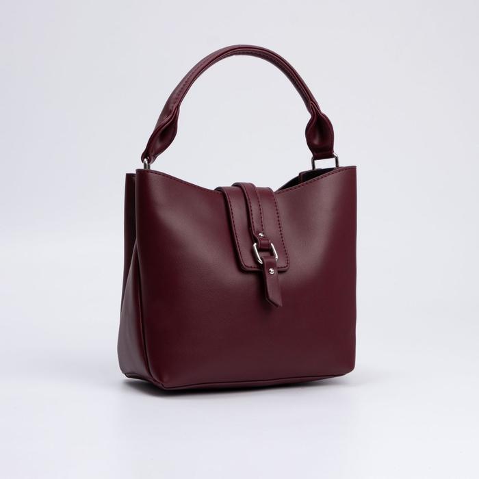 Сумка-тоут, отдел на молнии, 2 отдела на магнитах, длинный ремень, цвет бордовый
Сумка-тоут, отдел на молнии, 2 отдела на магнитах, длинный ремень, цвет бордовый