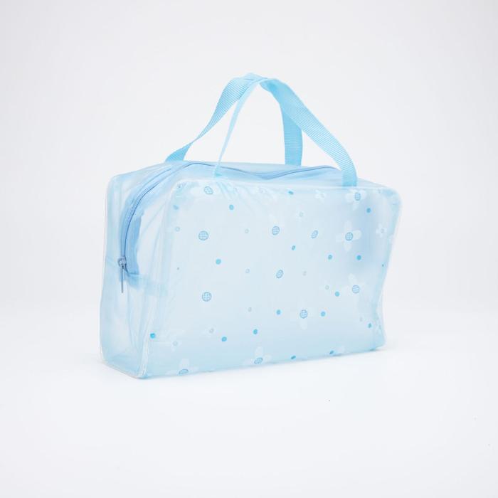 Косметичка ПВХ, отдел на молнии, цвет голубой
Косметичка ПВХ, отдел на молнии, цвет голубой