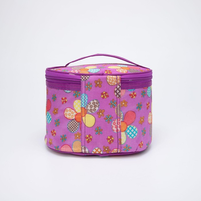 фото Косметичка на молнии, цвет сиреневый