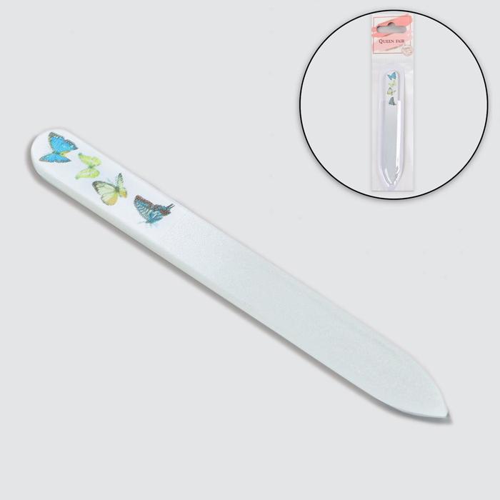 Пилка стеклянная для ногтей «Бабочки», 9 см, в чехле, разноцветная
Пилка стеклянная для ногтей «Бабочки», 9 см, в чехле, разноцветная