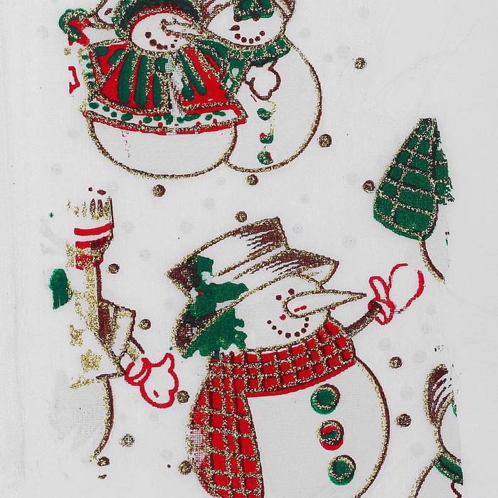 Ткань органза Снеговики парочками, ширина 150 см
Ткань органза Снеговики парочками, ширина 150 см